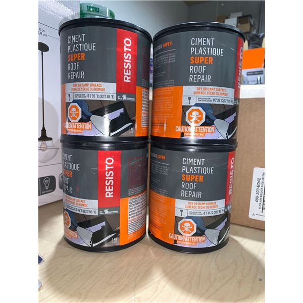 Resisto Ciment Plastique Super Roof Repair 4x1Kg