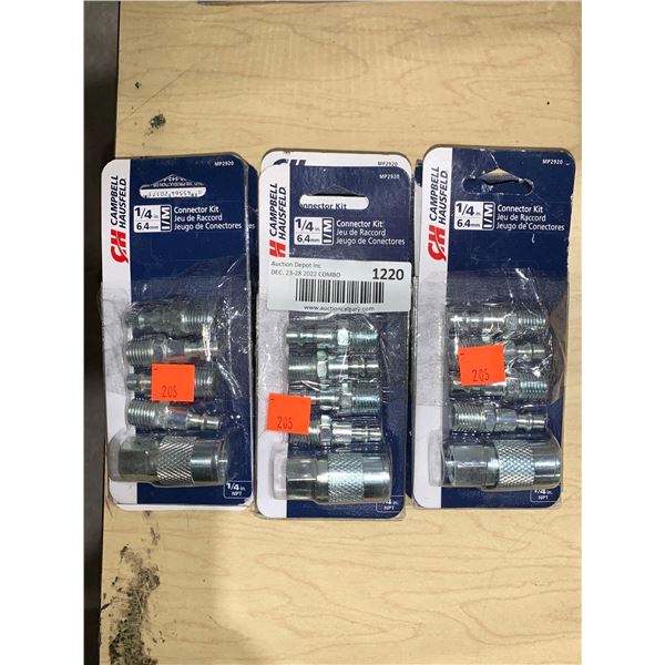 Lot of 91/4" Campbell Hausfeld Compressor Connector Kits