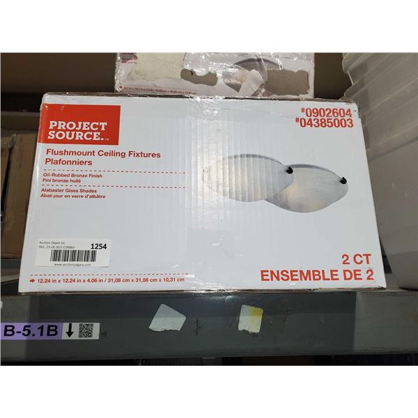 Project Source Flushmount Ceiling Fixtures 2 Count