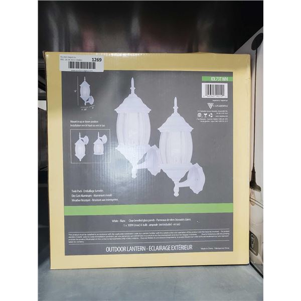 Twin Pack Outdoor Lanterns