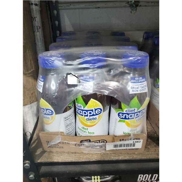 Diet Snapple Lemon Tea Lot Of 12