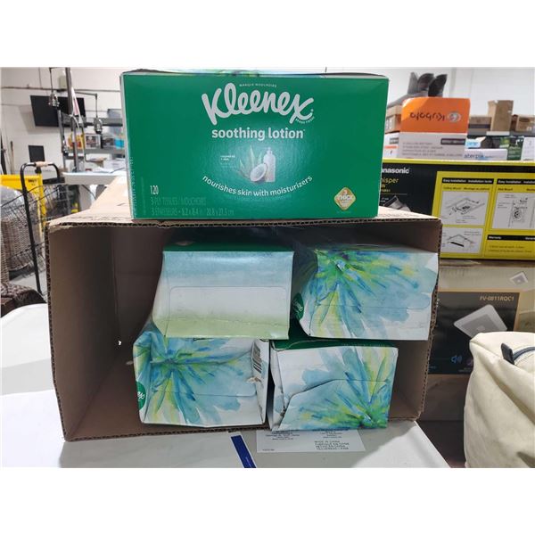Lot Of 5 Kleenex Boxes With Soothing Lotion