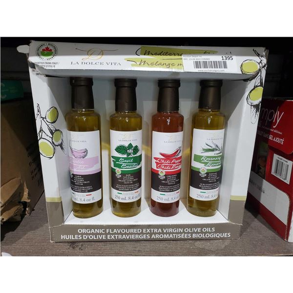 Organic Flavoured Extra Virgin Olive Oil 4 X 250ML