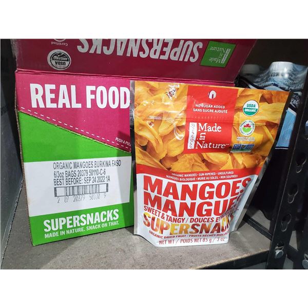 Real Foods Super Snacks Mangoes 6x85g
