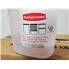 Image 1 : Rubbermaid 1.4Kg Pantry Storage Containers 6x1.4kg