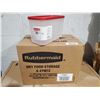 Image 2 : Rubbermaid 1.4Kg Pantry Storage Containers 6x1.4kg