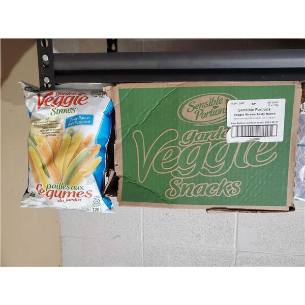 Sensible Portions Zesty Ranch Veggie Straws 12x120g
