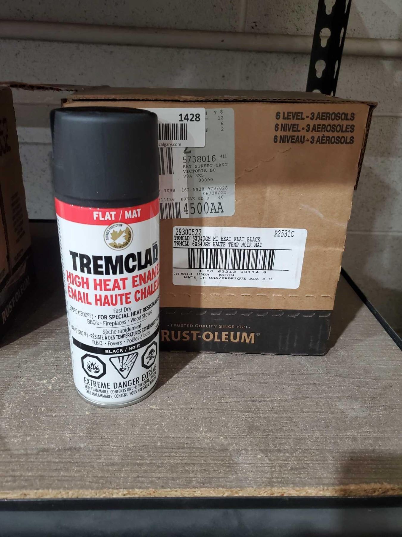 Tremclad High Heat Enamel Fast Dry Spray Paint 6x340g