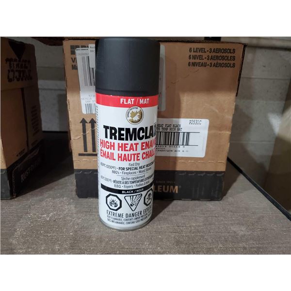 Tremclad High Heat Enamel Fast Dry Spray Paint 6x340g