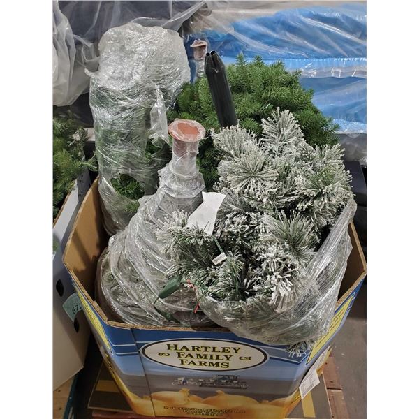 Pallet Lot Assorted Artificial Christmas Trees