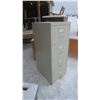 Image 2 : 4 Drawer Metal Filing Cabinet Off-white - 27x19x52H"