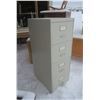 Image 1 : 4 Drawer Metal Filing Cabinet Off-white - 27x19x52H"