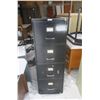 Image 1 : 4 Drawer Metal Filing Cabinet Black - 27x19x52H"