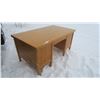 Image 4 : Dual Pedestal Wood Desk - 34x60x32H"