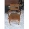 Image 1 : Antique Wood School Chair