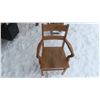 Image 4 : Antique Wood School Chair