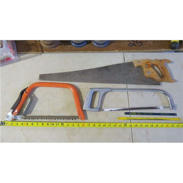 3 Hand Saws with Extra Blades