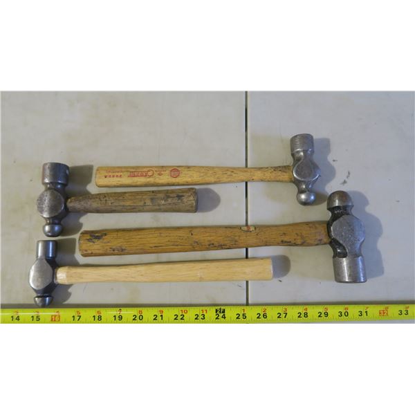 4 Ball Peen Hammers