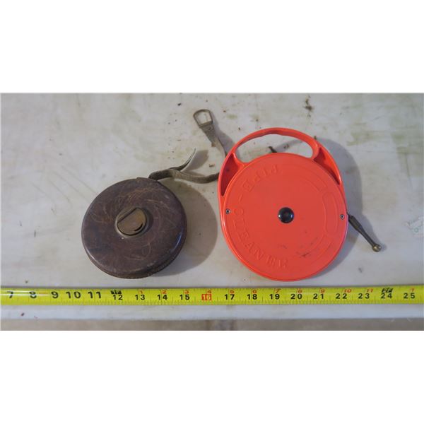 Vintage Tape Measure and Pipe Cleaner Tool
