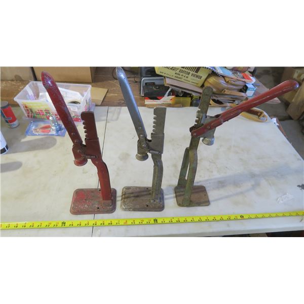 3 Vintage Bottle Cappers