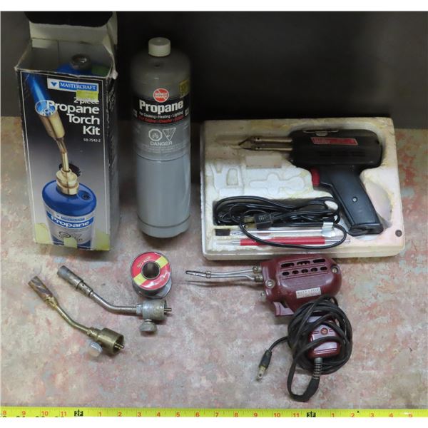 Lot of Assorted Propane Torches & accessories