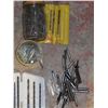 Image 3 : Box of Assorted nails/screws/pins/tools/etc.