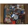 Image 4 : Box of Assorted nails/screws/pins/tools/etc.