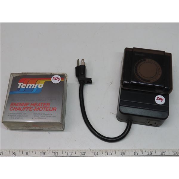 Temro Engine Heater + outdoor plugin timer