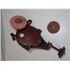 Image 2 : Antique hand crank grinder + Scarp + Sharpening rod