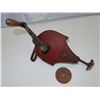 Image 3 : Antique hand crank grinder + Scarp + Sharpening rod