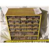 Image 1 : Yellow Storage organizer tower for screws/nuts/bots/nails/etc.