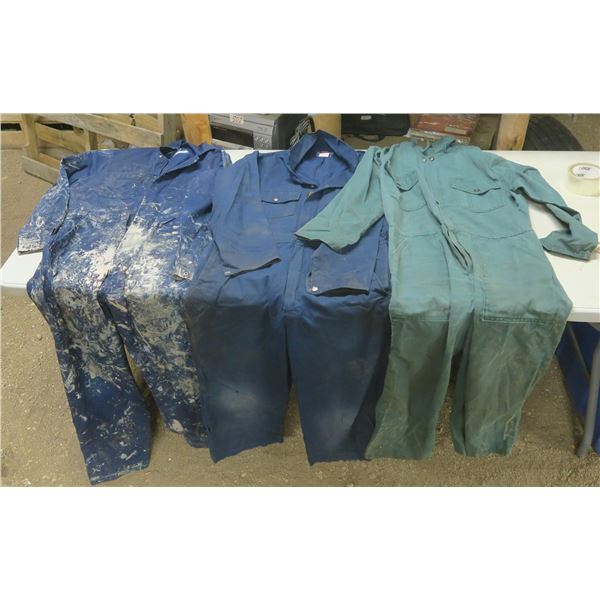 Set of 3 Coveralls - Sizes 38, 36 & Unknown
