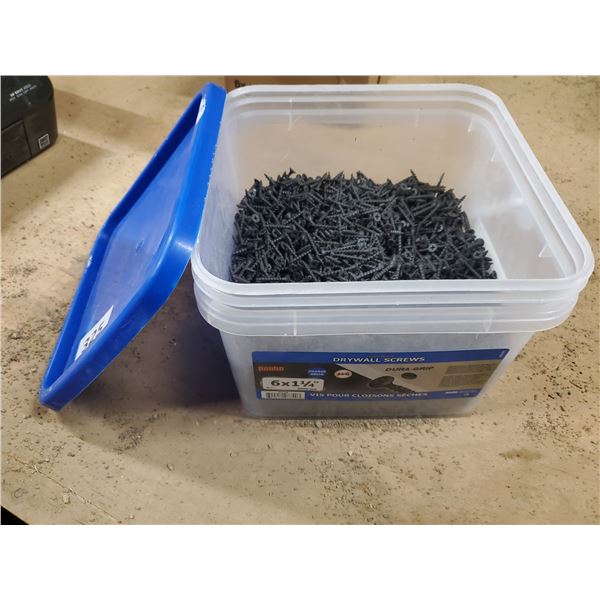 bucket of drywall screws