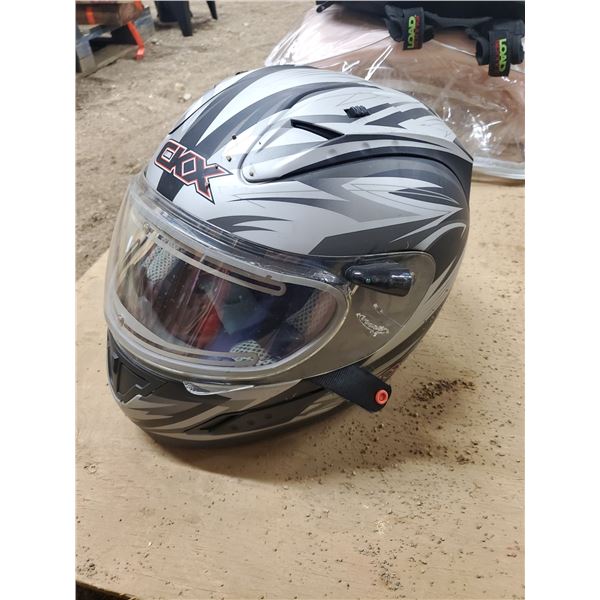motorcycle or ski-doo helmet