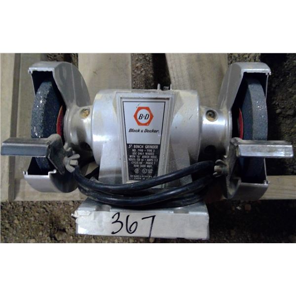 B&D 5" bench grinder
