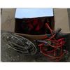 Image 3 : 2 sets of booster cables (12') 4 tie down straps, dry fire extinguisher