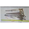 Image 2 : 3 Carpentry Saw w/ Wood Handles - Vintage/Antique