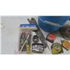 Image 2 : Assortedment of Tools - Drill Bits, Tape Measures, Sockets, Files, Etc.