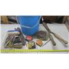 Image 6 : Assortedment of Tools - Drill Bits, Tape Measures, Sockets, Files, Etc.
