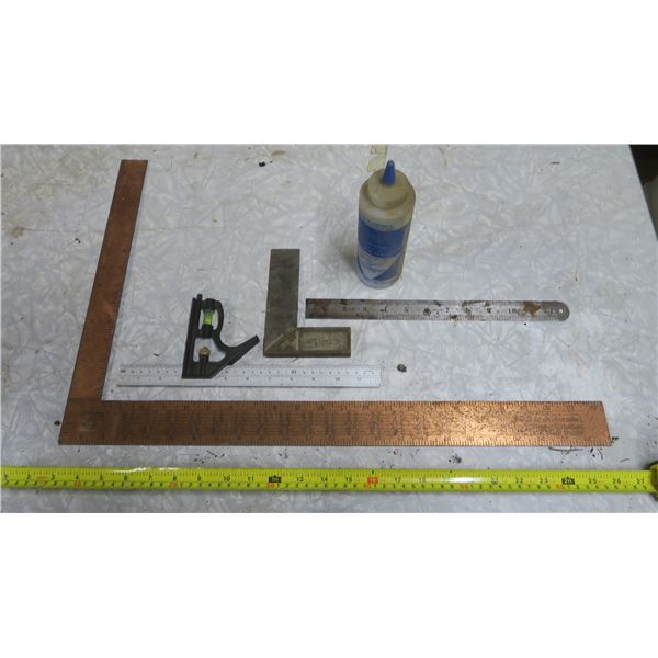 Right Angles, Ruler and Chalk Powder