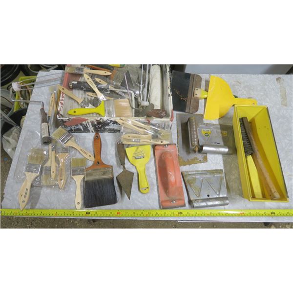 Paint and Drywall Tools, Brushes, Scrapers, Etc.