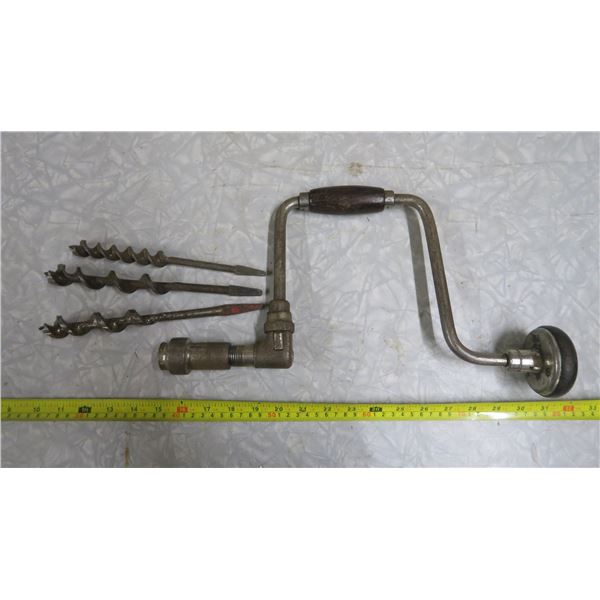 Manual Drill with Drill Bits