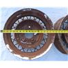 Image 4 : 2 Antique wheel rims (17.5" diameter)