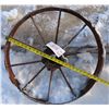 Image 2 : 2 Antique metal wheels (1 is 25" diameter. 1 is 29.5" diameter)