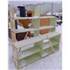 Image 2 : Green shelving 11.25X 61.75X84 total)-2 pieces