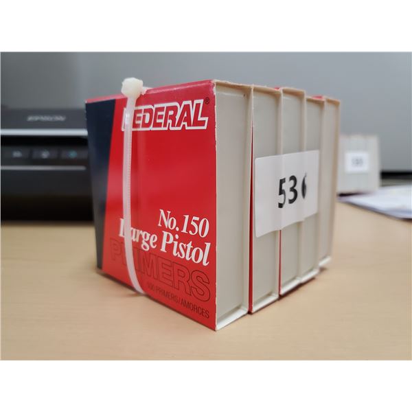 500 no. 150 large pistol primers (PAL required, CANNOT ship)