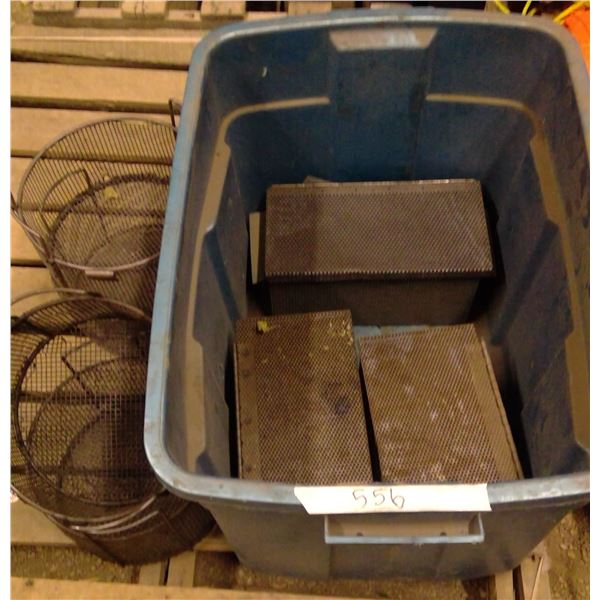 Tote of Parts cleaning baskets