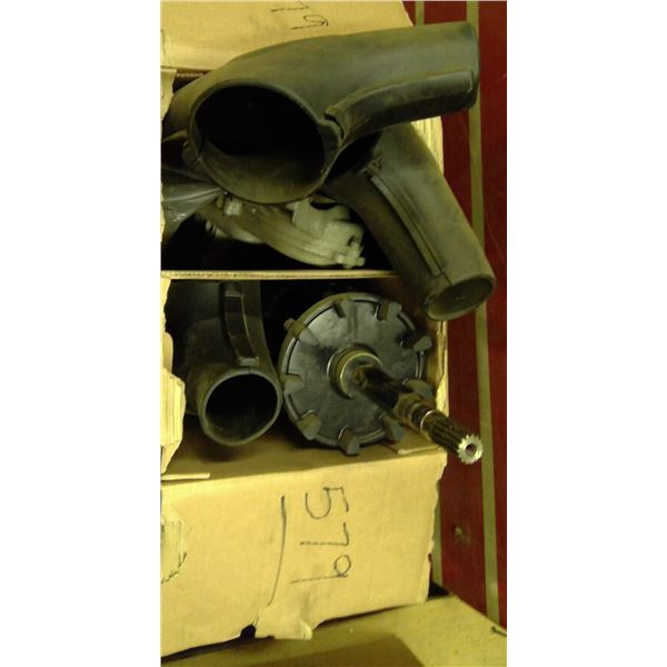 1 box of snowmobile parts