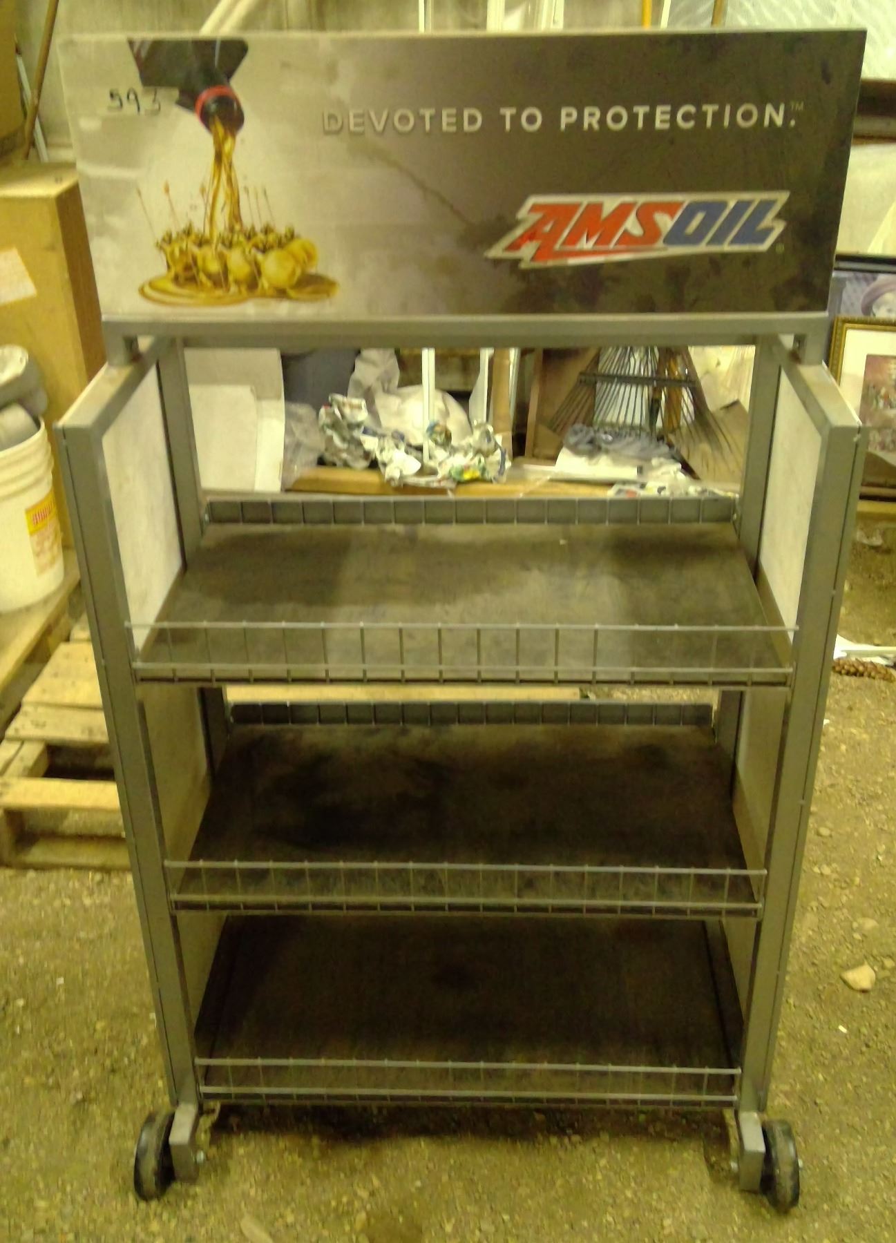 Amsoil display shelf - Schmalz Auctions