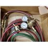 Image 2 : ACETALYNE WELDING HOSE, GAUGES, TORCH